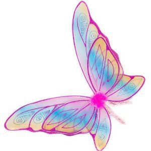 GLITTER RAINBOW WINGS FUSHIA
