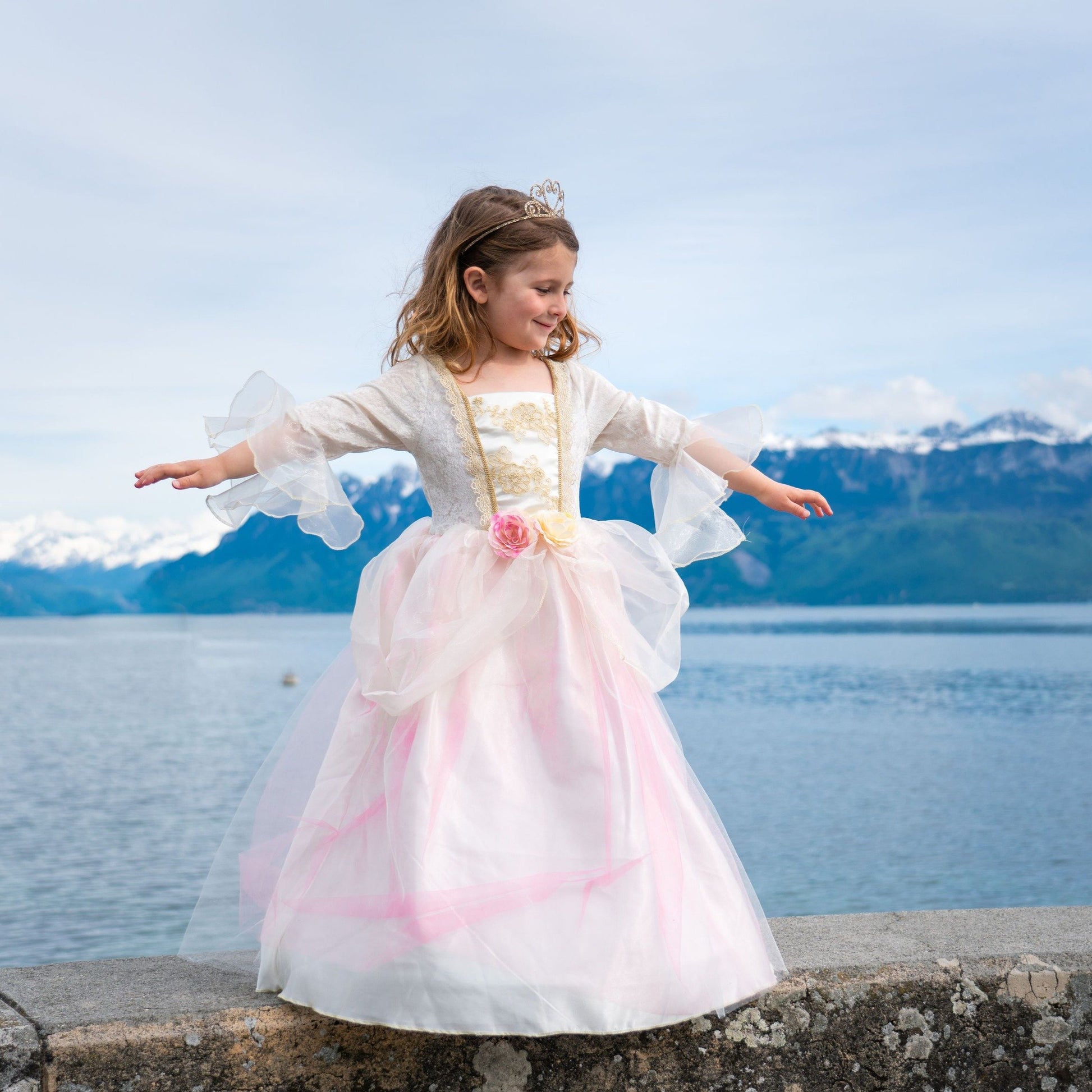 Golden Rose Princess Dress Size 7-8