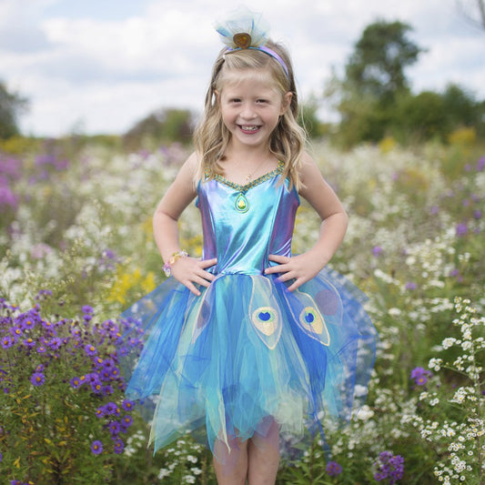 Pretty Peacock Dress Size 5-6