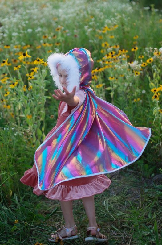 Rainbow Princess Cape Size 4-6