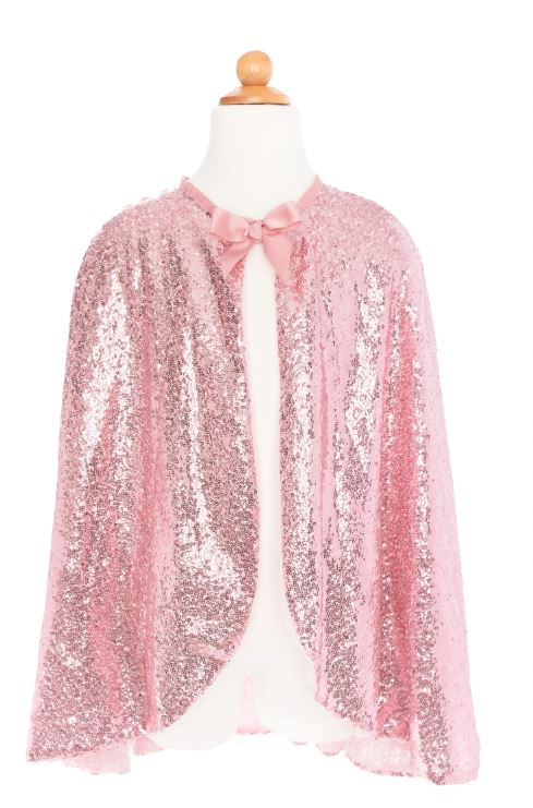 Precious Pink Sequin Cape Size 5-6