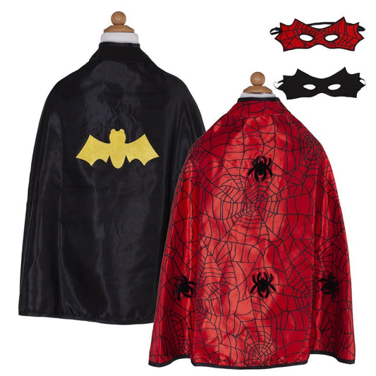 Reversible Spider/Bat Cape & Mask (3-4)