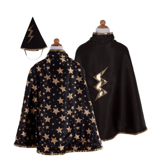 Reversible Wizard Cape & Hat Size 4-6