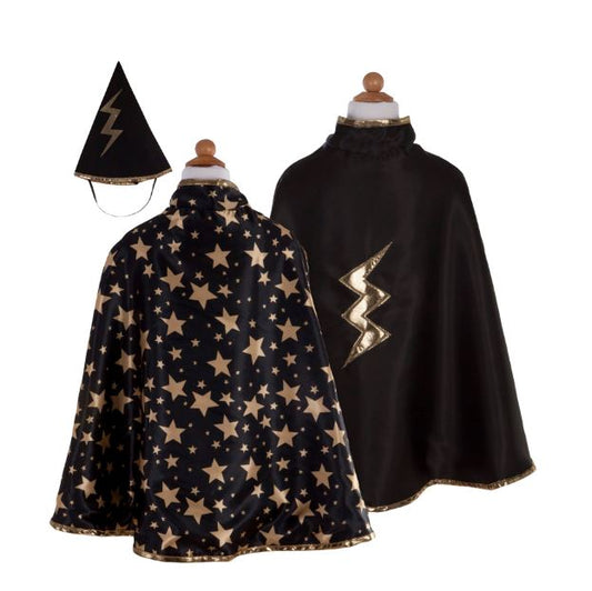 Reversible Wizard Cape & Hat Size 4-6