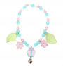 Blue Pink Butterfly Bracelet
