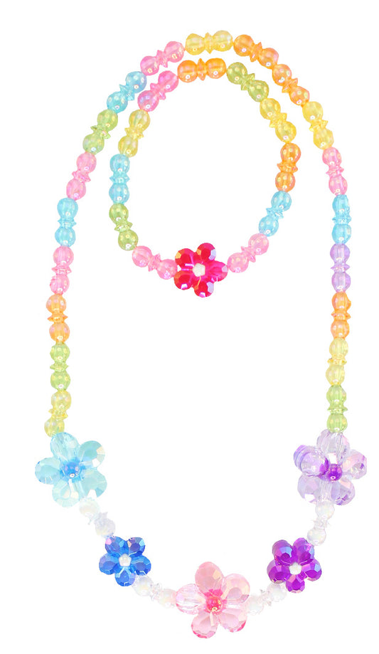 Blooming Beads Necklace & Bracelet Set