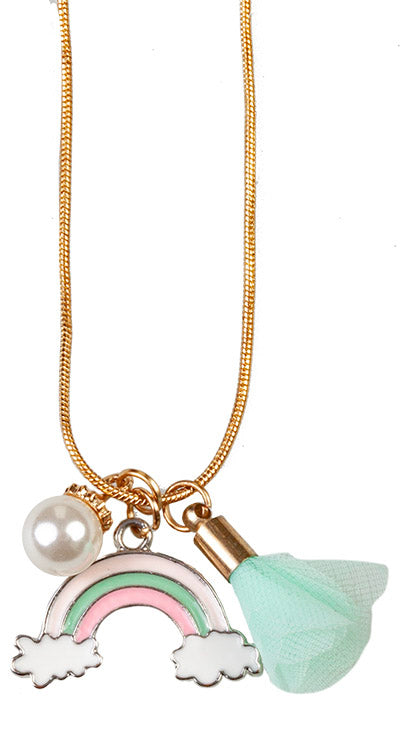Rainbow Tassel Necklace