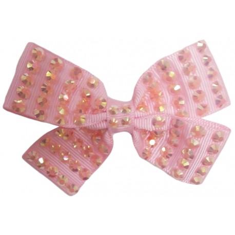Bedazzling Beauty Bow Hair Clips