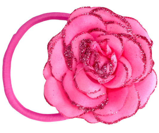 Sparkle Rose Pony Tail Holder