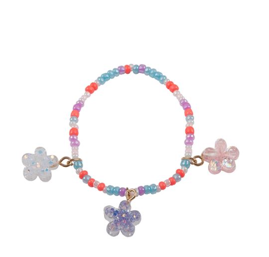 Boutique Shimmer & Flower Bracelet
