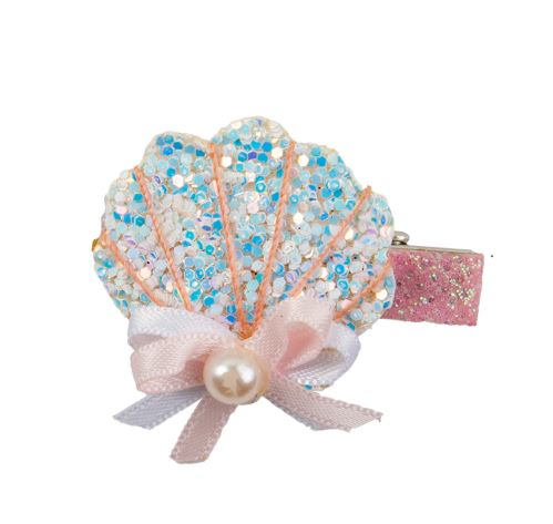 Boutique Sparkle Shell Hair Clips