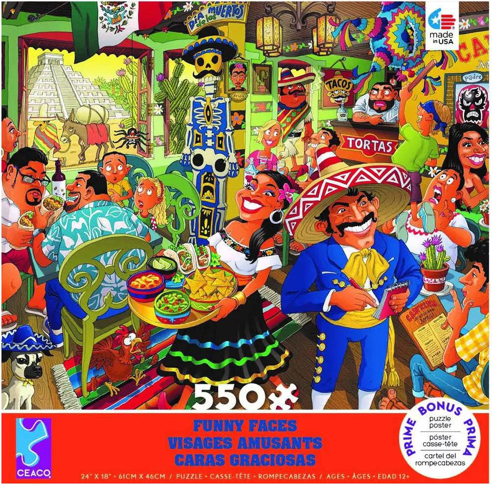 Funny Faces-Mexico 550pc