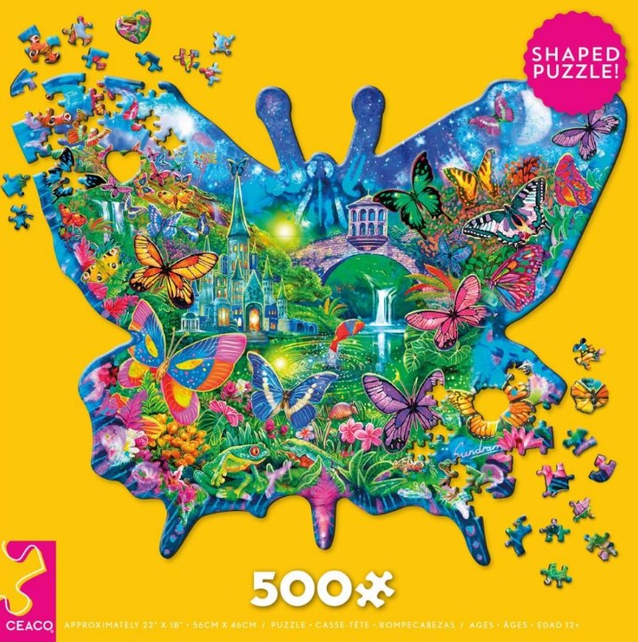 Butterfly Shaped Puzzle 500pc