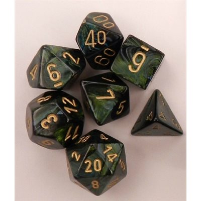 Scarab Jade/Gold Dice