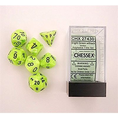 Vortex Bright Green/Black Dice