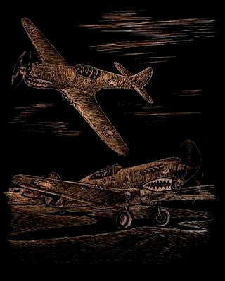COPPER FOIL WORLD WAR II FIGHTER