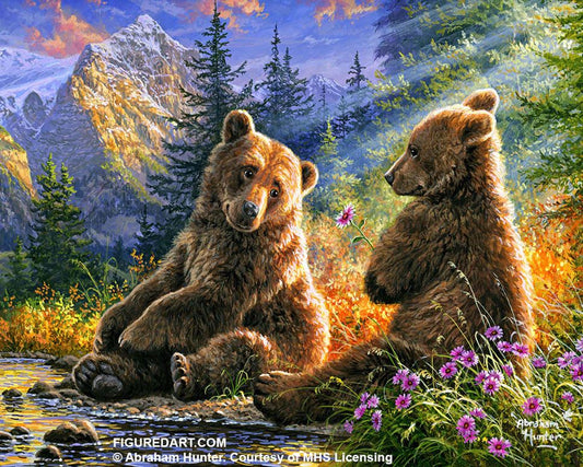 Sitting Bears Frame 15.7X19.6"