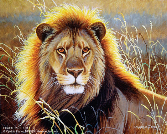 Lion Savana Frame 15.7X19.6"