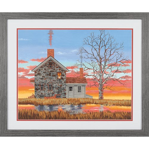 Home at Sunset 20X16: