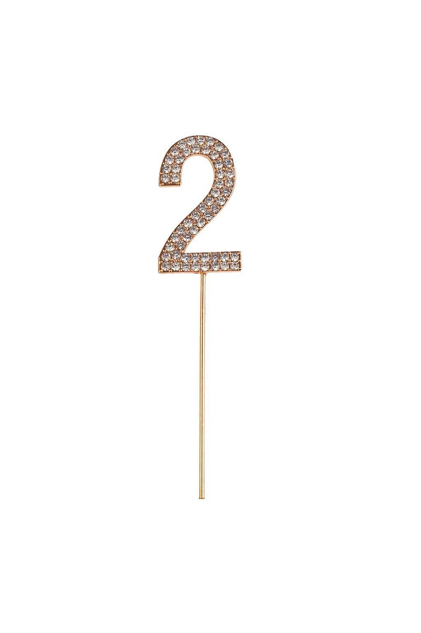 2 Rhinestone Cake Decoration
