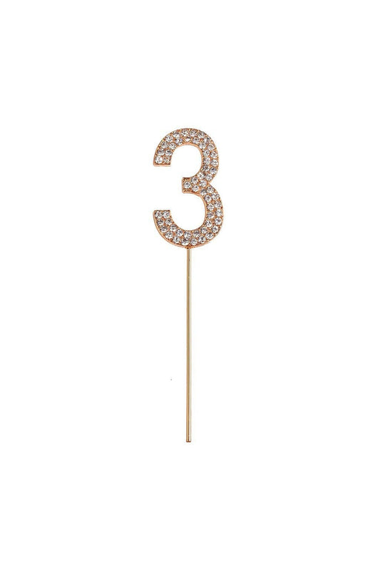 3 Rhinestone Cake Decoration