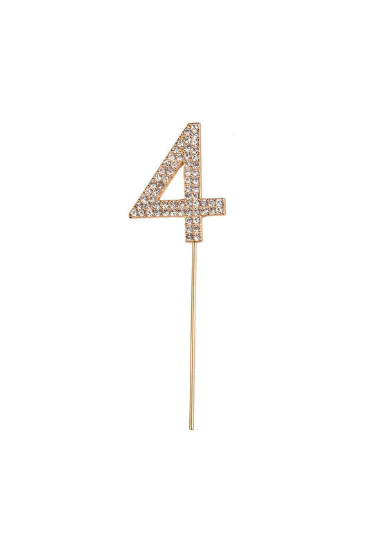 4 Rhinestone Cake Decoration