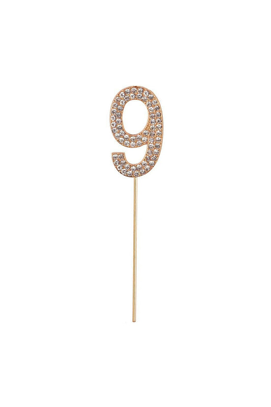 9 Rhinestone Cake Decoration