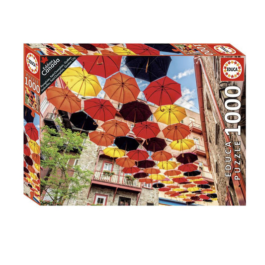 Umbrellas in Petit Champlain 1000pc
