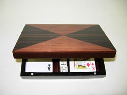 PLAYING CARD BOX WITH POKER DICE