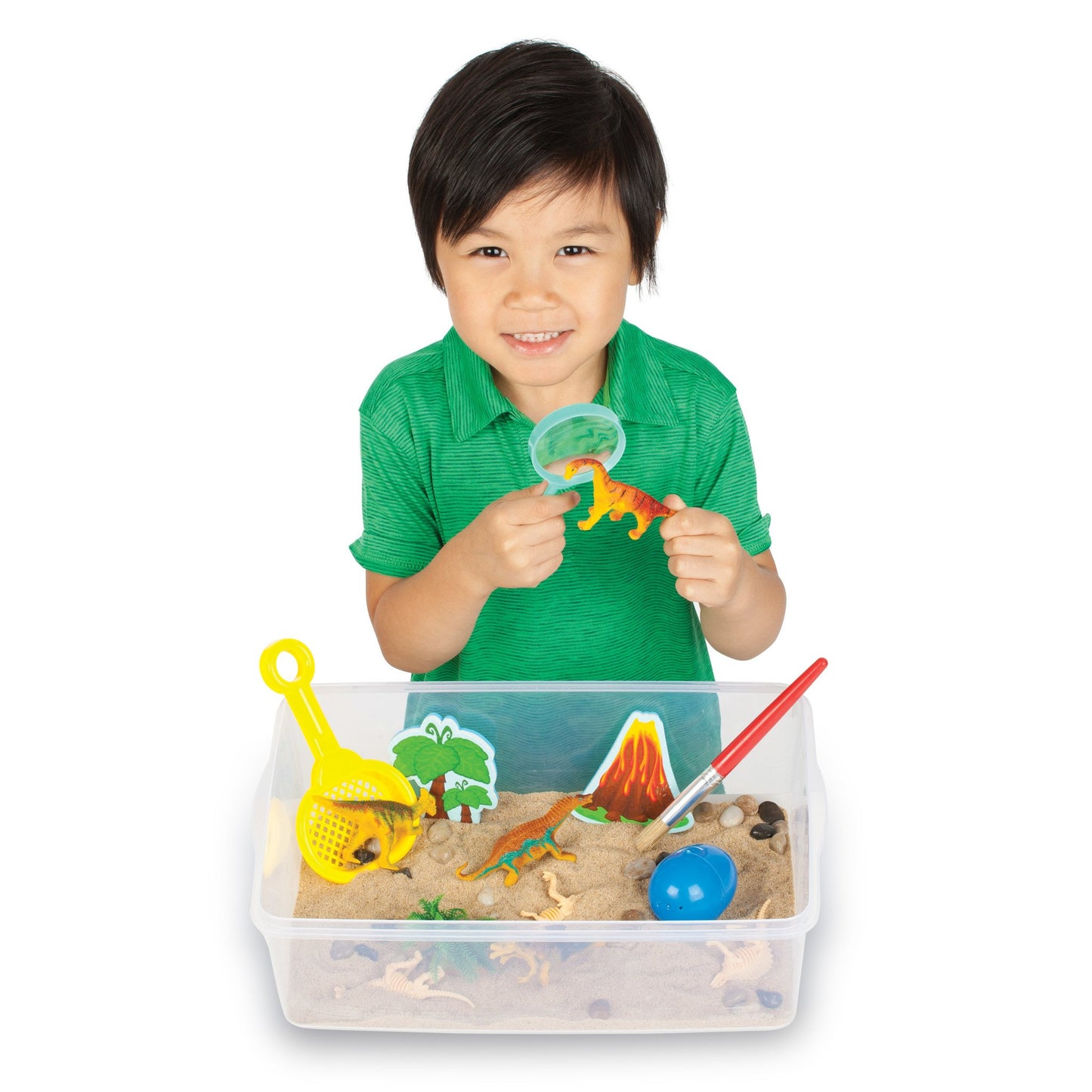 Sensory Bin Dinosaur Dig