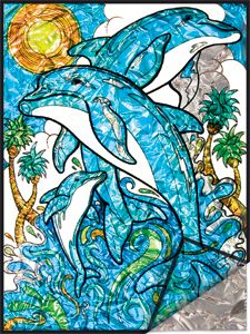 FOIL PAINTINGS DOLPHIN