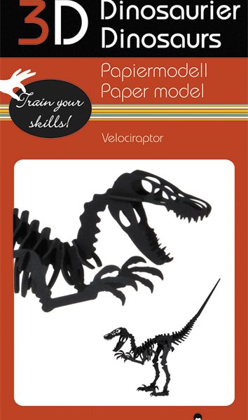 3D Paper Model Velociraptor