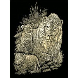 GOLD FOIL LION & CUBS