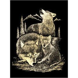 GOLD FOIL WOLVES