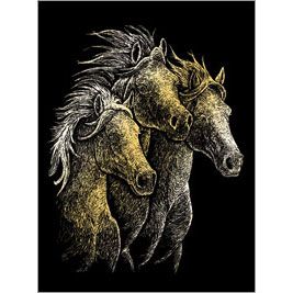 GOLD FOIL HORSES