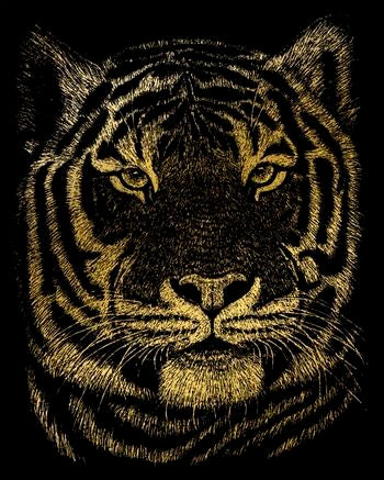 GOLD FOIL BENGAL TIGER