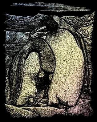 HOLOGRAPHIC EMPEROR PENGUINS
