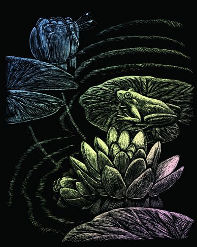 HOLOGRAPHIC FOIL FROG POND