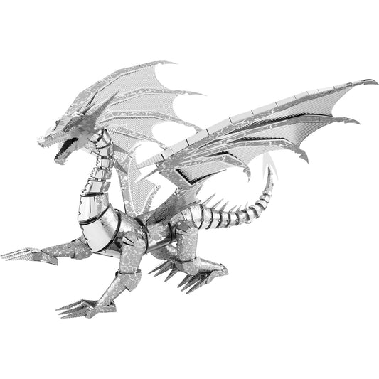 Metal Earth ICONX Silver Dragon