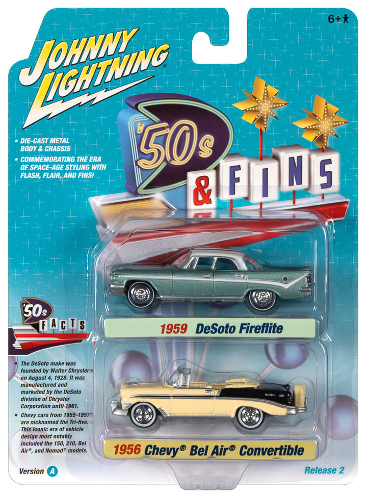 DeSoto Fireflite 1959 & Chevy Bel Air Convertible 1956 1/64