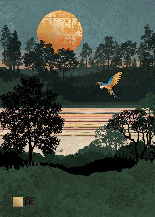 Scenic Parrot Jungle Card