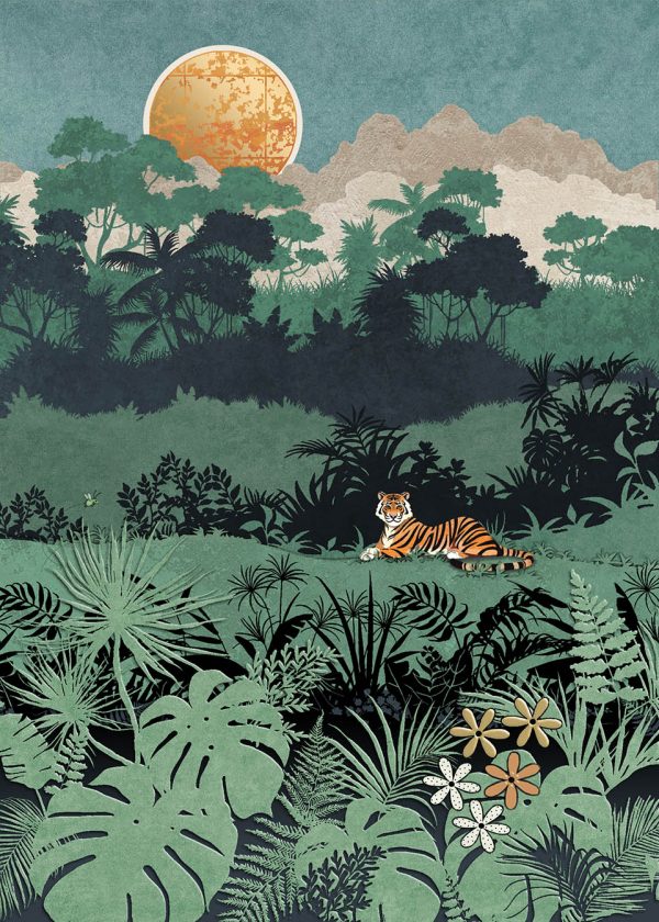 Scenic Tiger Jungle Card