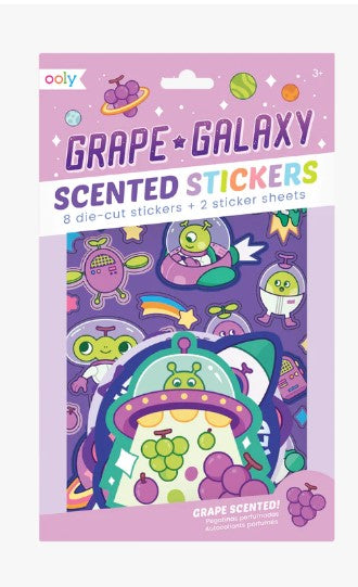 Scented Scratch Stickers Grape Galaxy