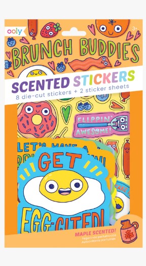 Scented Scratch Stickers  Brunch Buddies