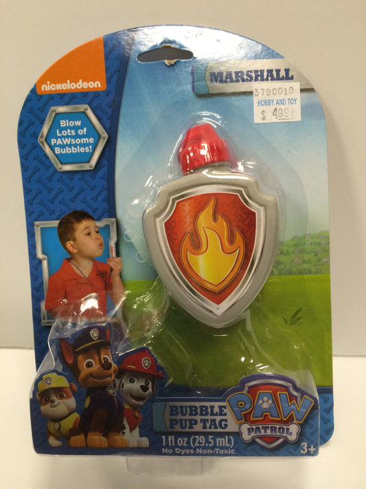 Paw Patrol Marshall Bubble Pup Tag