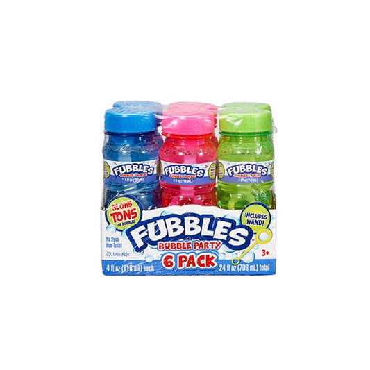 Fubbles Bubble Party 6 Pack (4oz each)