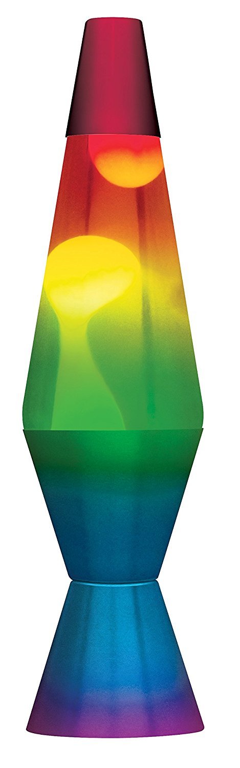 14.5" Lava Lamp Rainbow (in store)