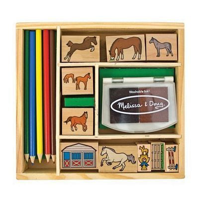 HORSE STABLE STAMP SET