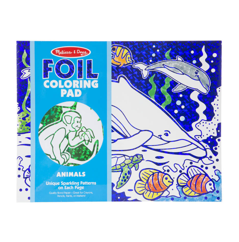 Foil Coloring Pad - Animals