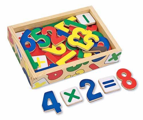 MAGNETIC WOODEN NUMBERS